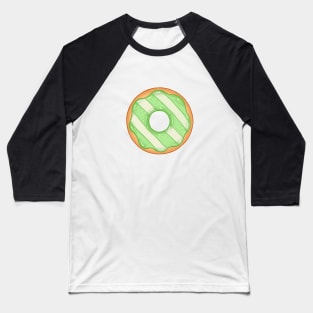 Green and White Donut Baseball T-Shirt